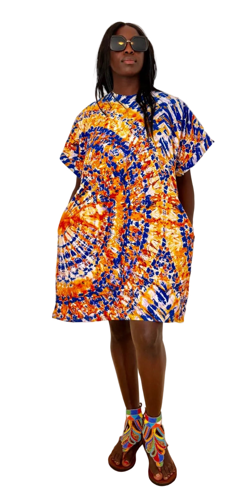 Golden Horizon Pocket Dress