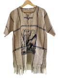 Handmade African Unisex Safari Shirt – Elephant Savanna Print