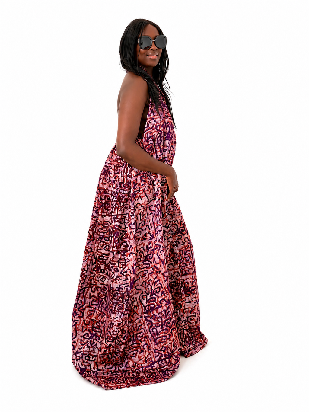 Afrocraft Signature African Print Maxi Dress