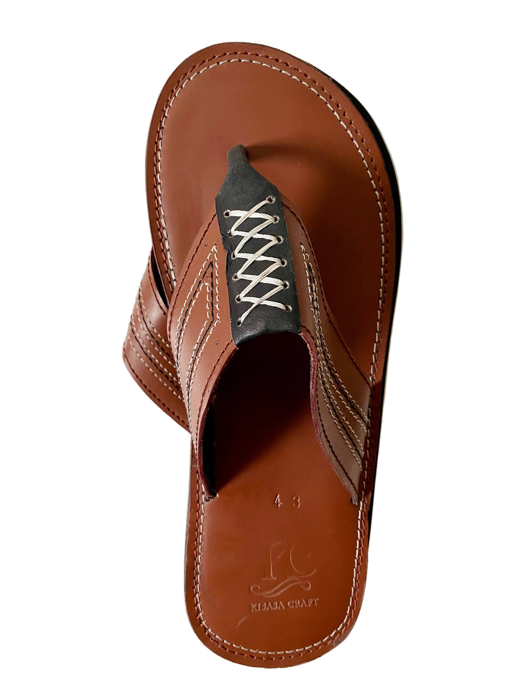 Handmade African Men’s Leather Sandals – Brown