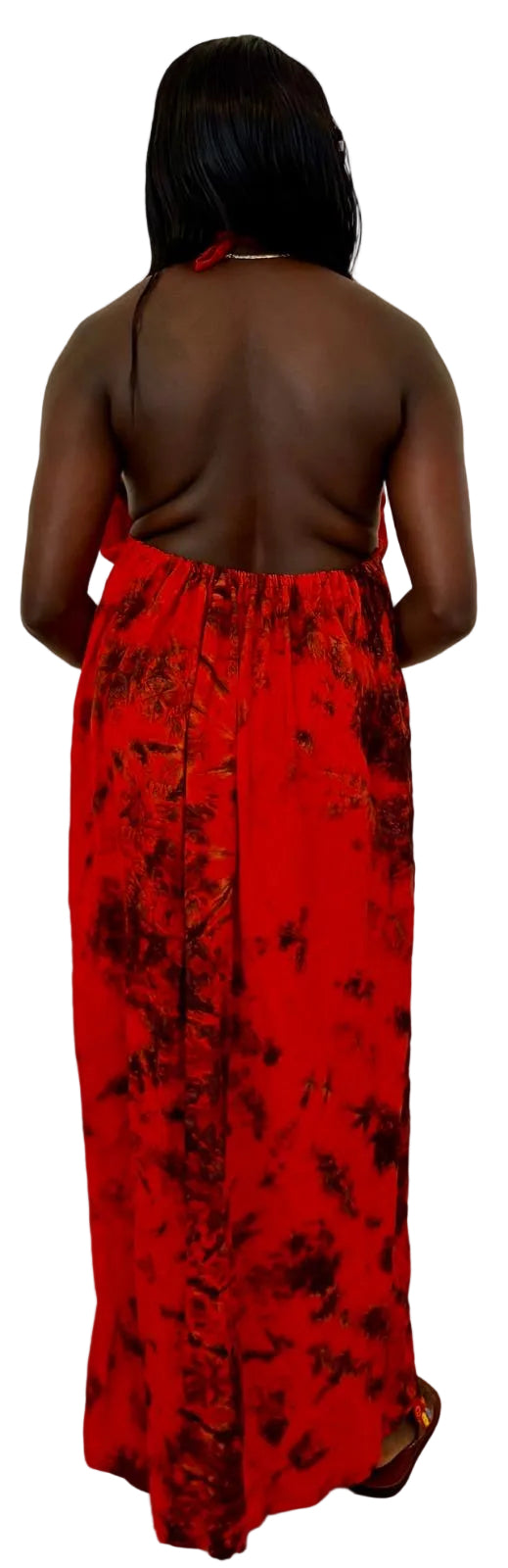 Ruby Flame Handmade Maxi Dress