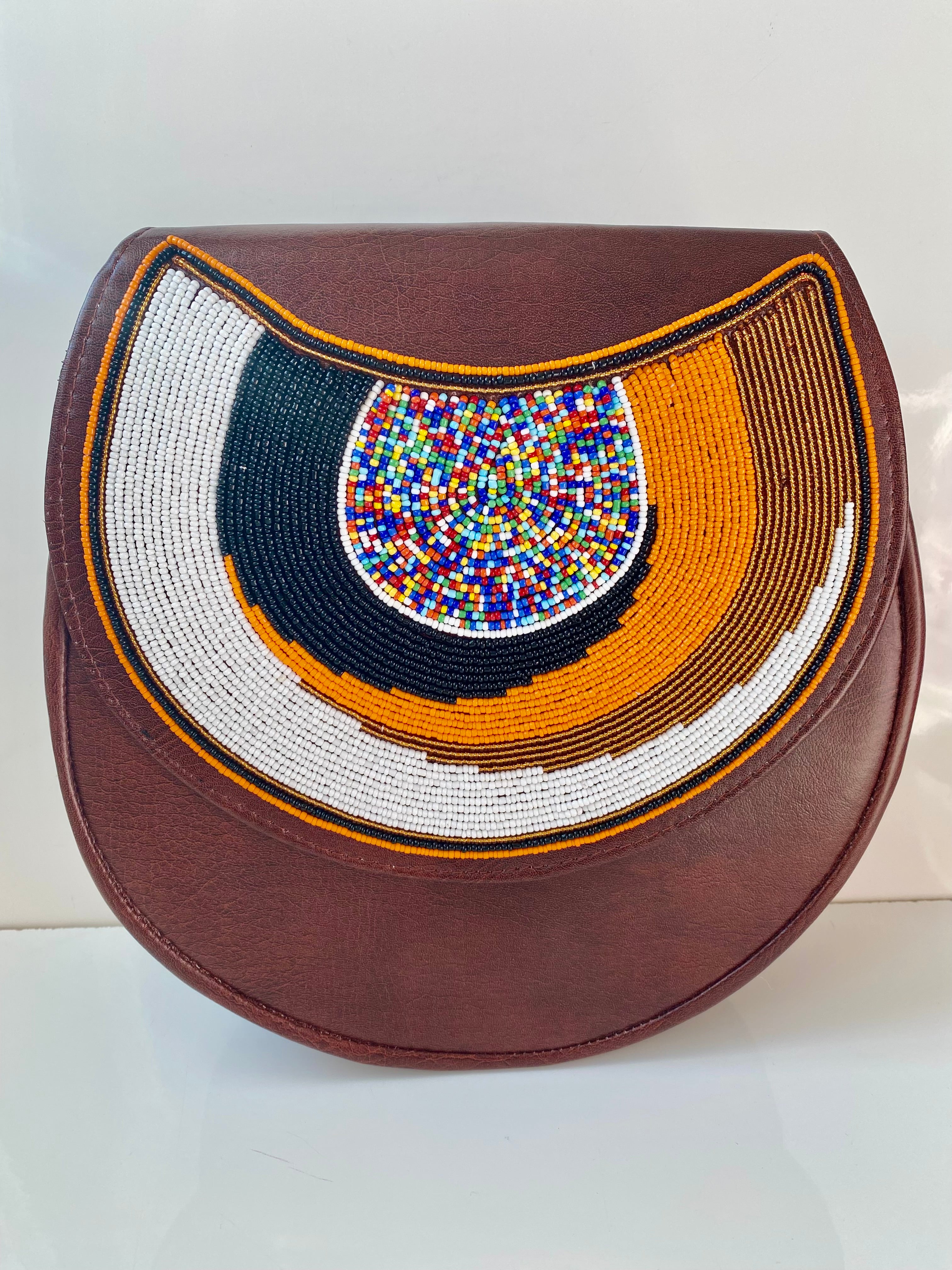 Afrocraft Handmade Beaded Crossbody Bag – Earth Harmony