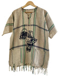 Handmade African Unisex Safari Shirt – Green Wildlife Print
