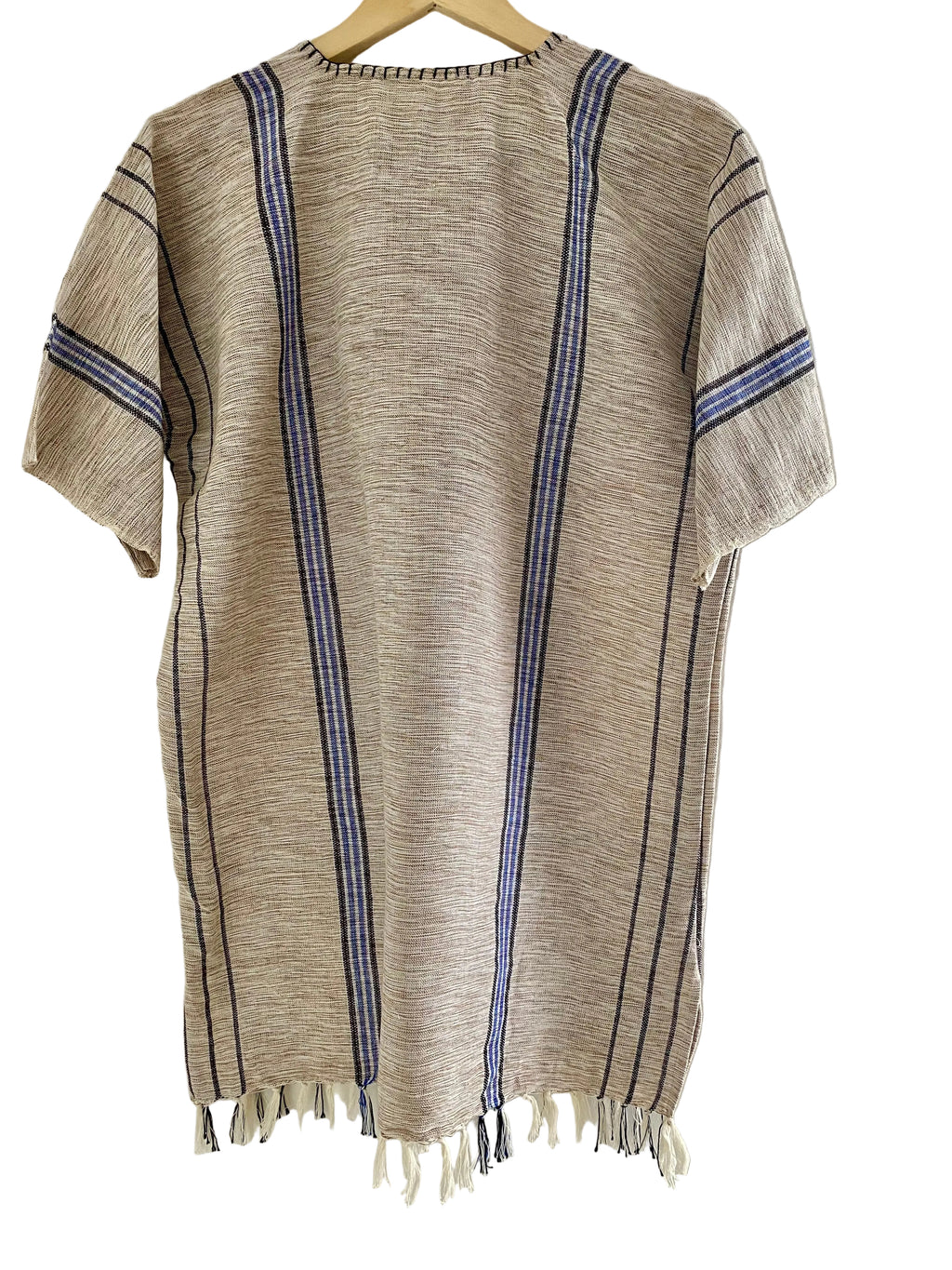 Handmade African Unisex Safari Shirt – Beige Tribal Print