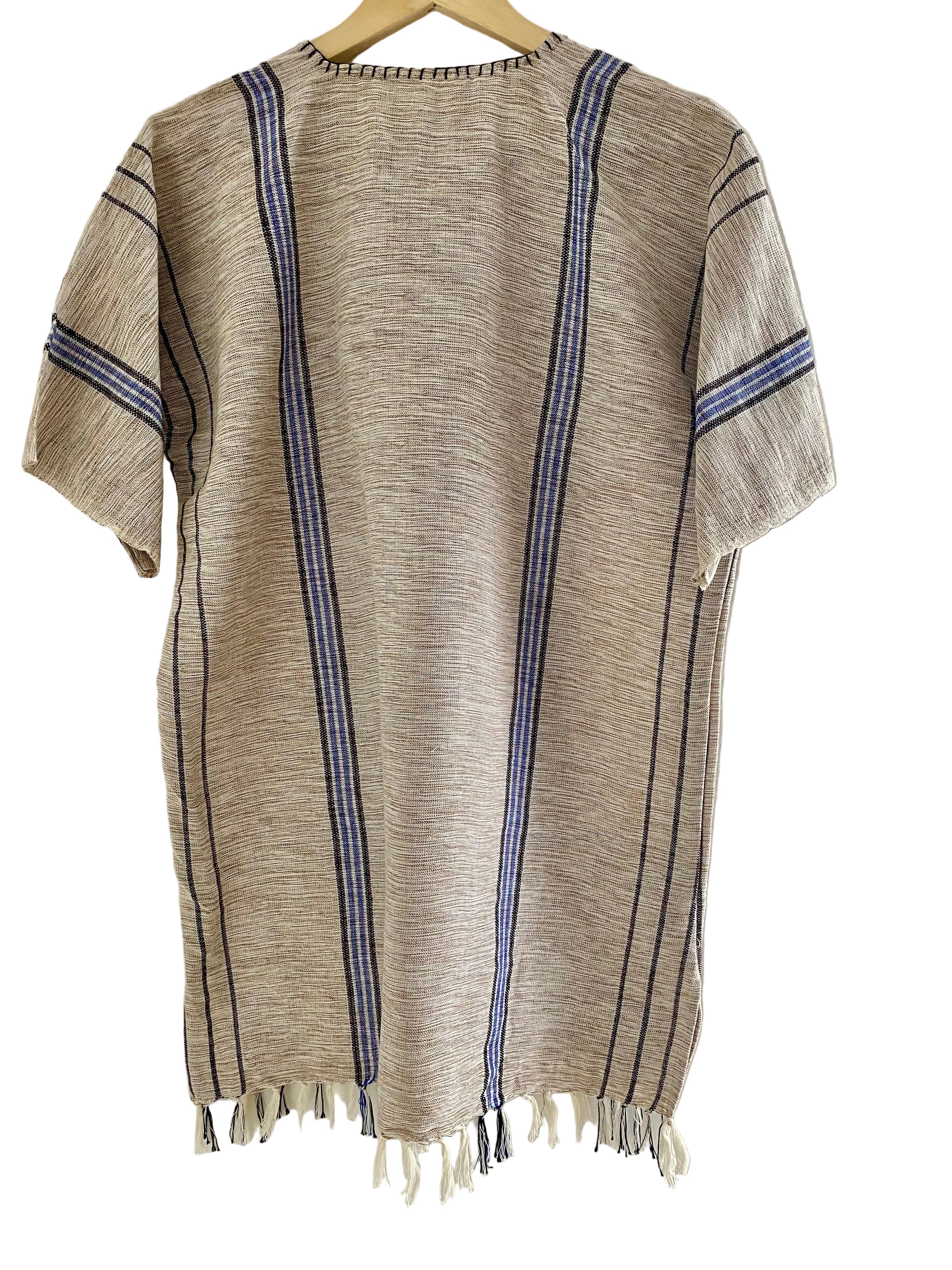 Handmade African Unisex Safari Shirt – Beige Tribal Print