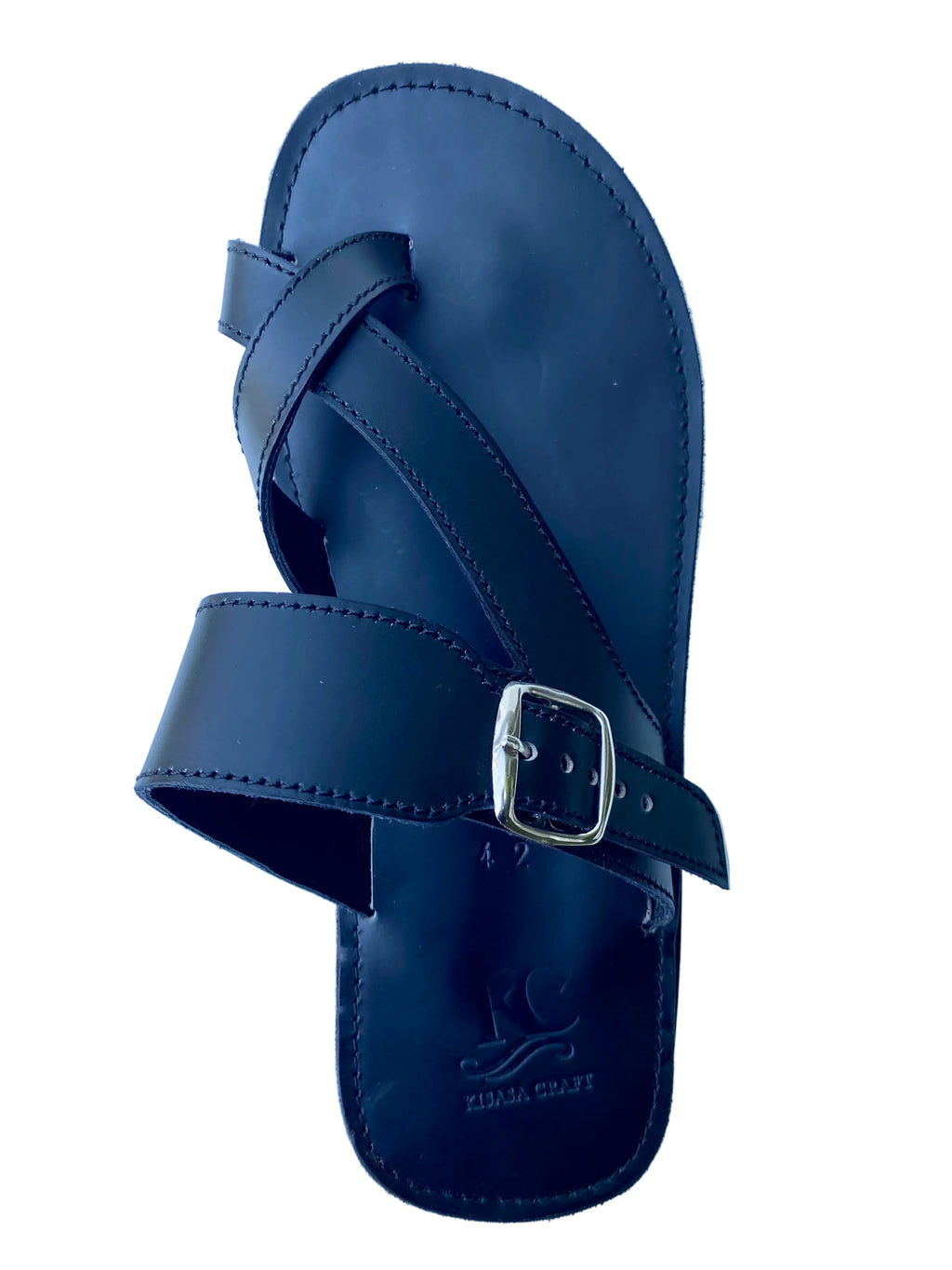 Men’s Handmade Leather Sandals – Black | Crafted in Kenya