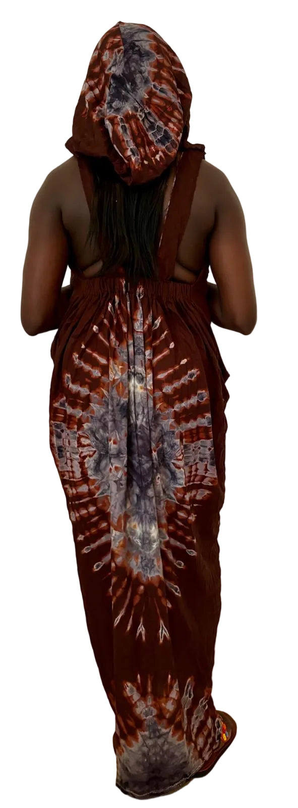 Savannah Elegance 3-in-1 Maxi Dress with Matching Scarf