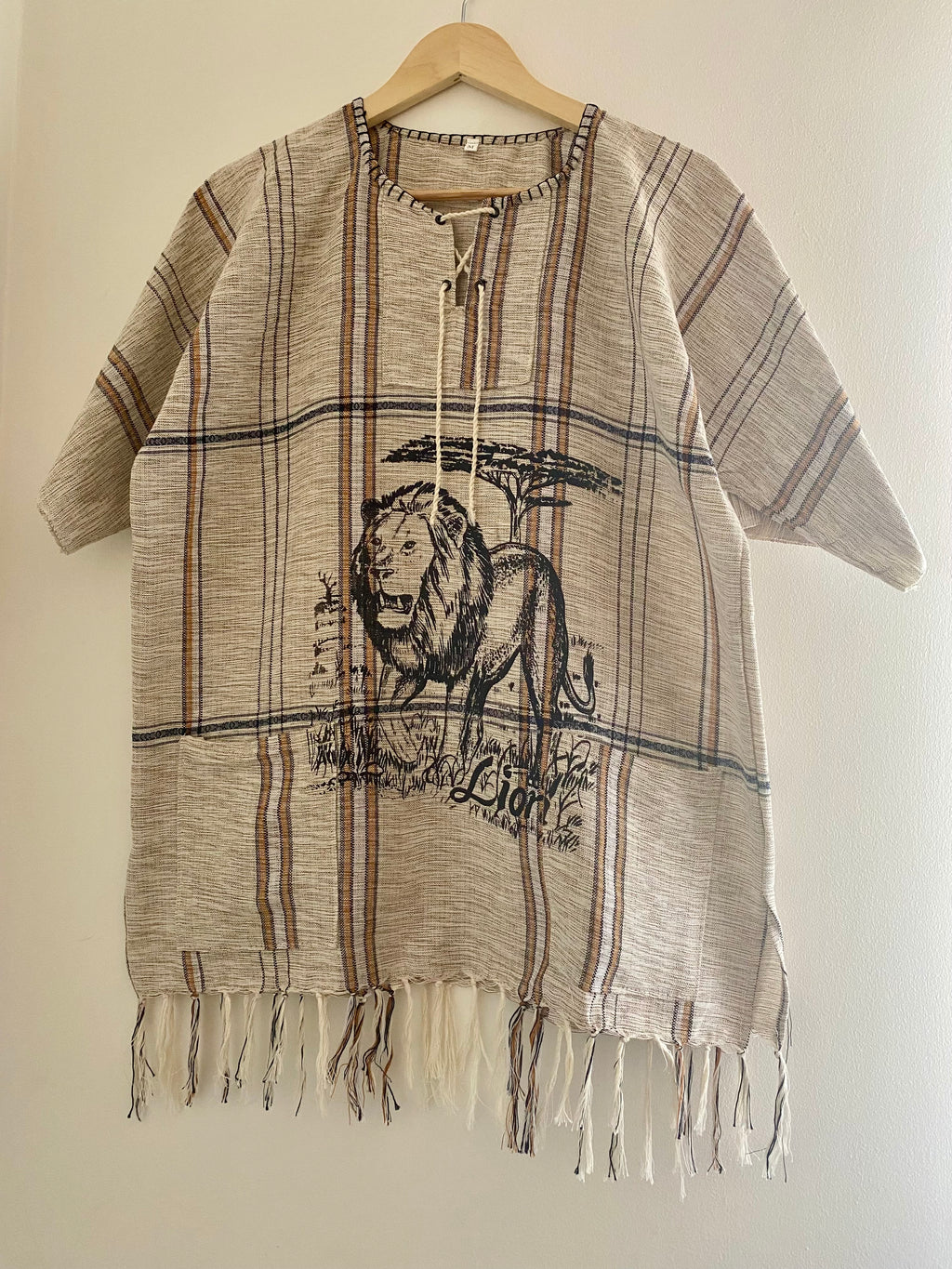 Handmade African Unisex Safari Shirt – Savannah Wildlife Print