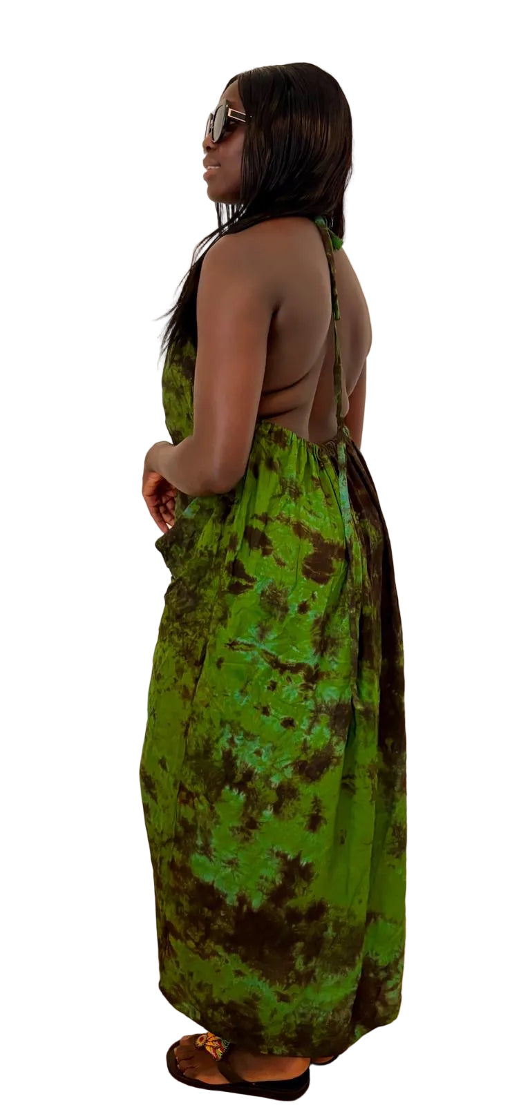 Emerald Forest Handmade Maxi Dress