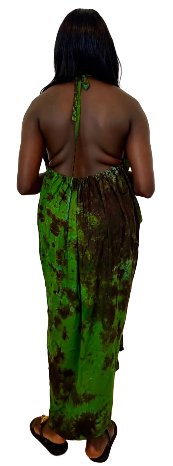 Emerald Forest Handmade Maxi Dress