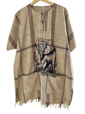 Handmade African Unisex Safari Shirt – Elephant Heritage Print