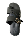 Handmade African Men’s Leather Sandals – Classic Black