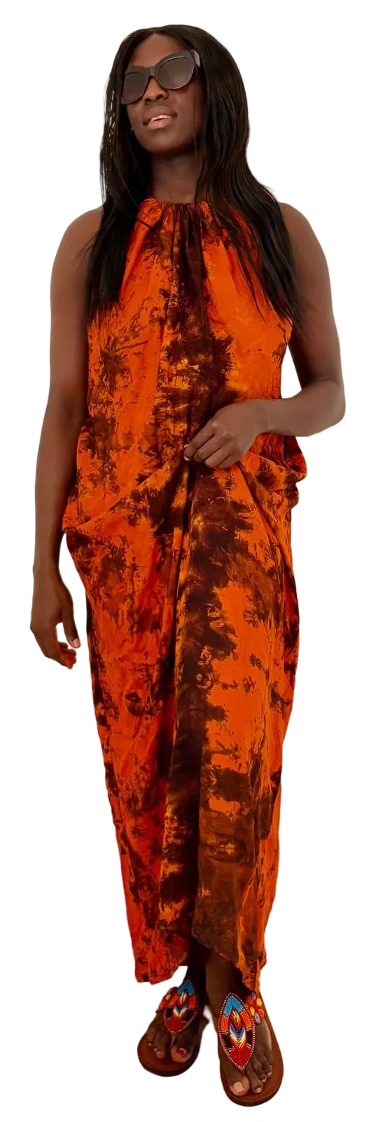 Amber Sunset Maxi Dress