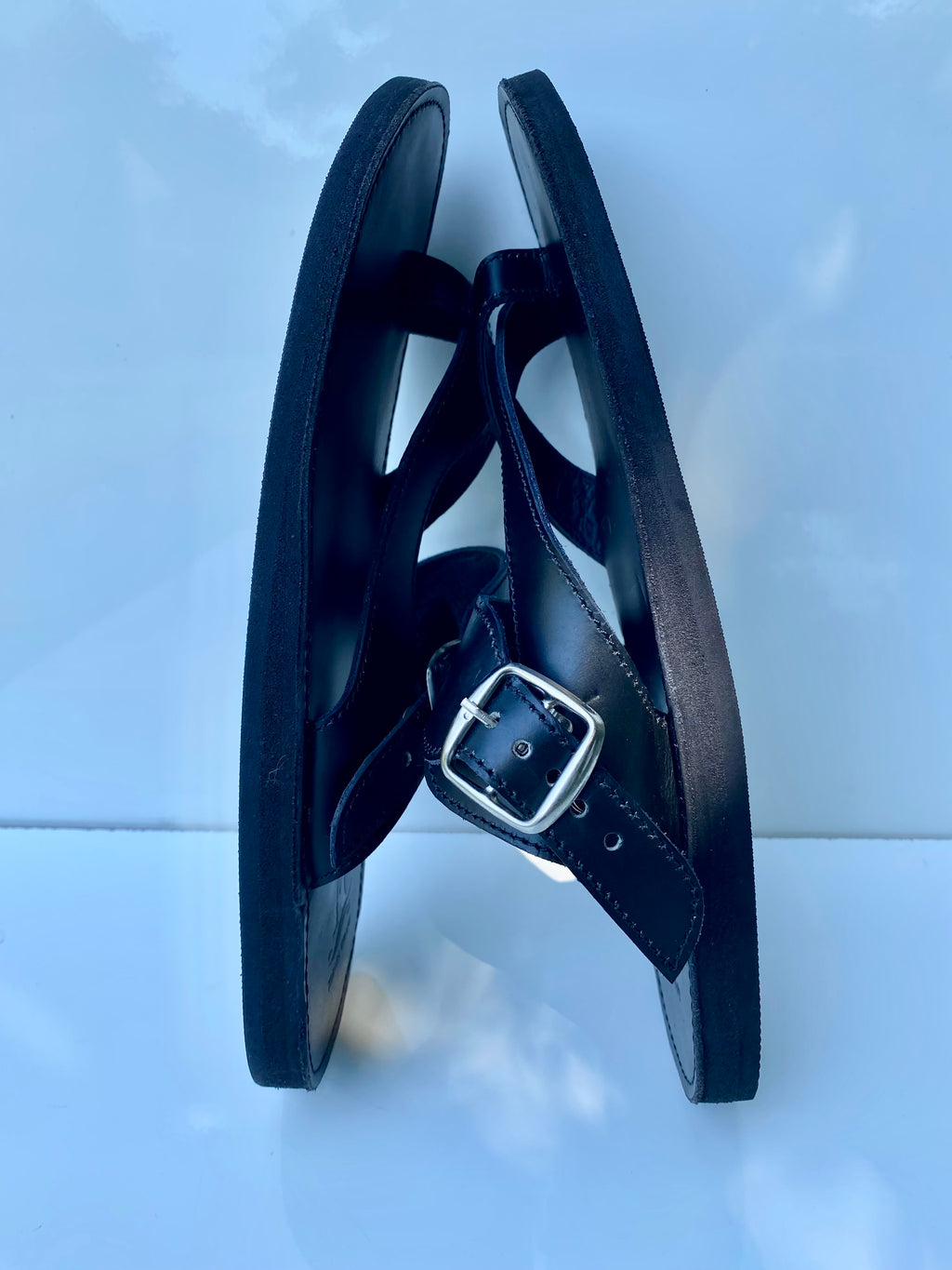 Men’s Handmade Leather Sandals – Black | Crafted in Kenya