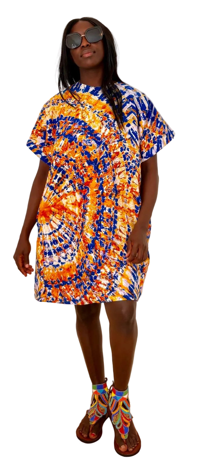 Golden Horizon Pocket Dress
