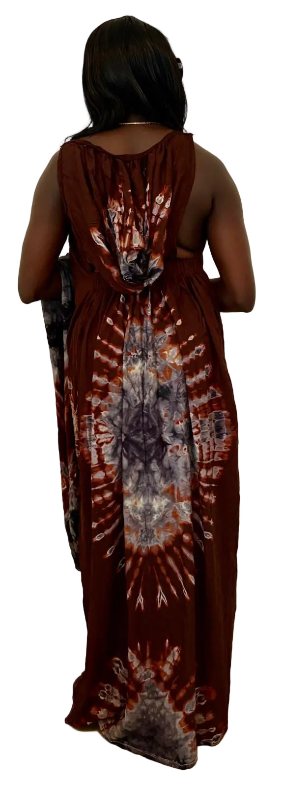 Savannah Elegance 3-in-1 Maxi Dress with Matching Scarf