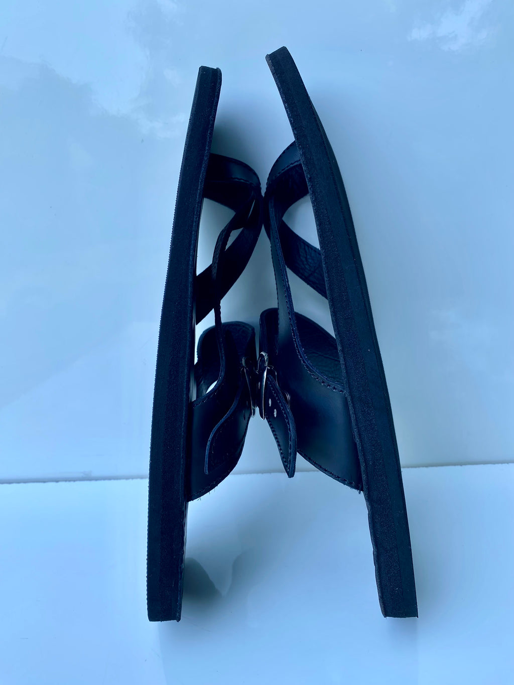 Men’s Handmade Leather Sandals – Black | Crafted in Kenya