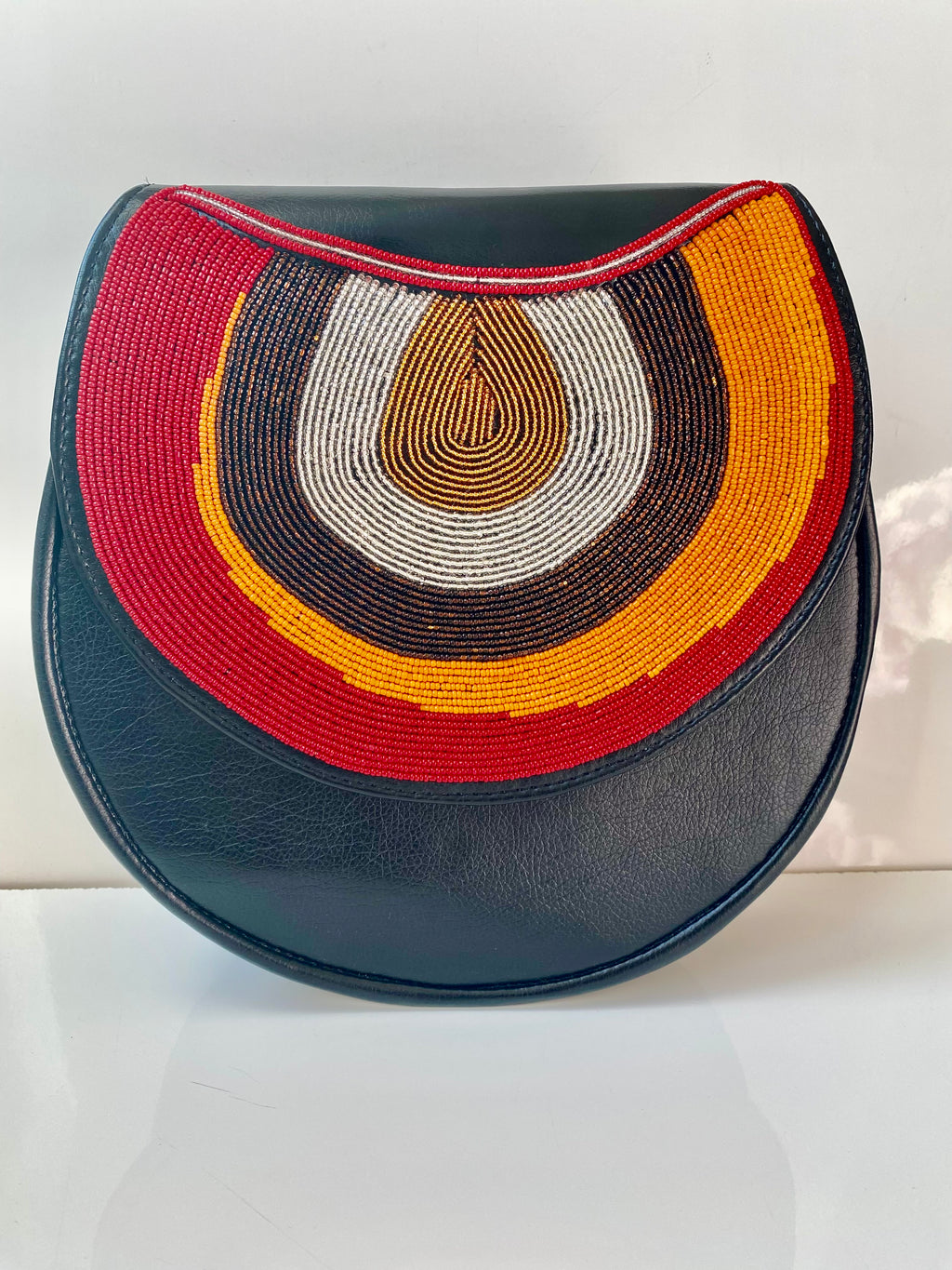 Afrocraft Handmade Beaded Crossbody Bag – Royal Sunset