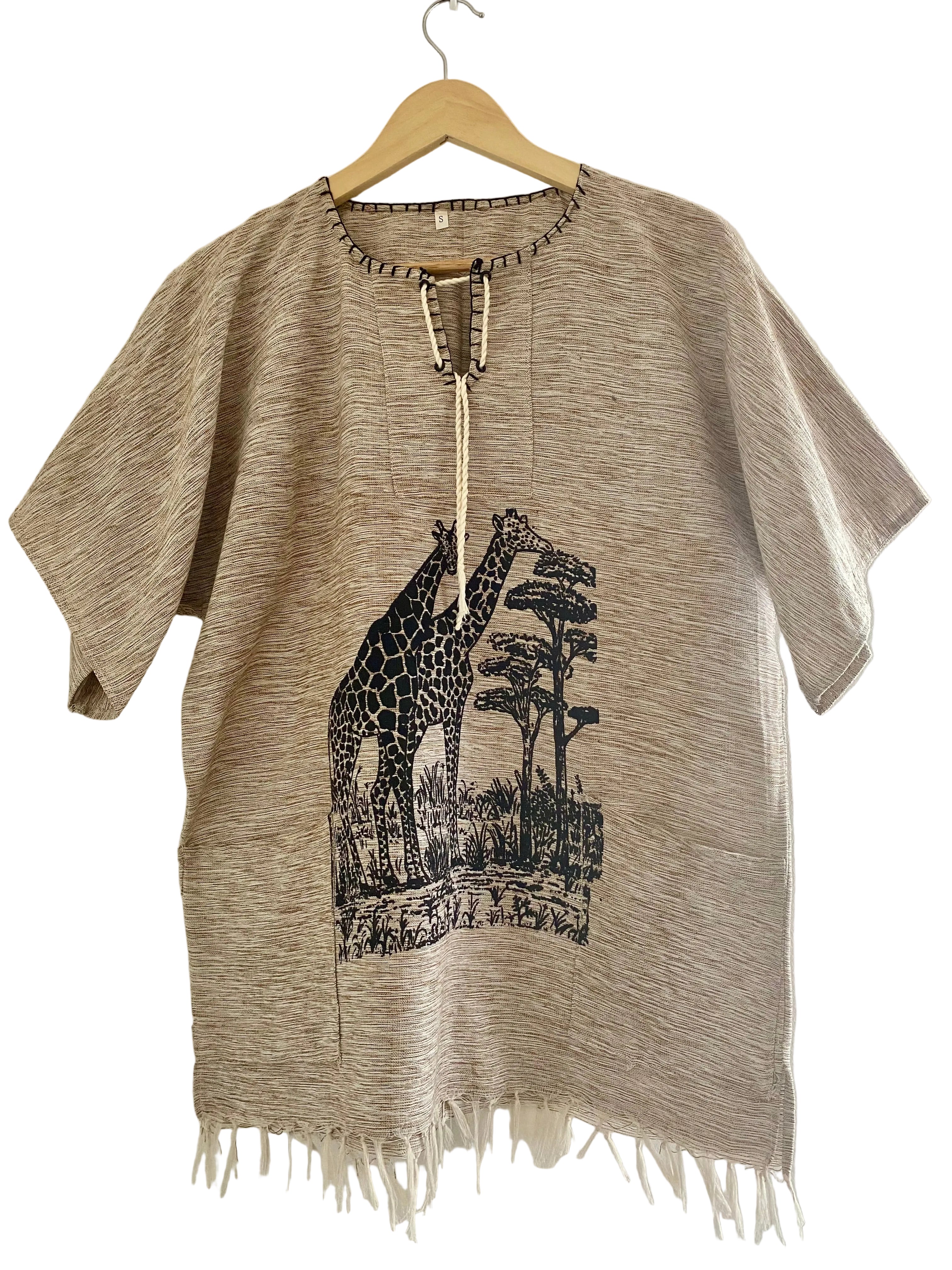 Safari Kaftan med Giraffmotiv