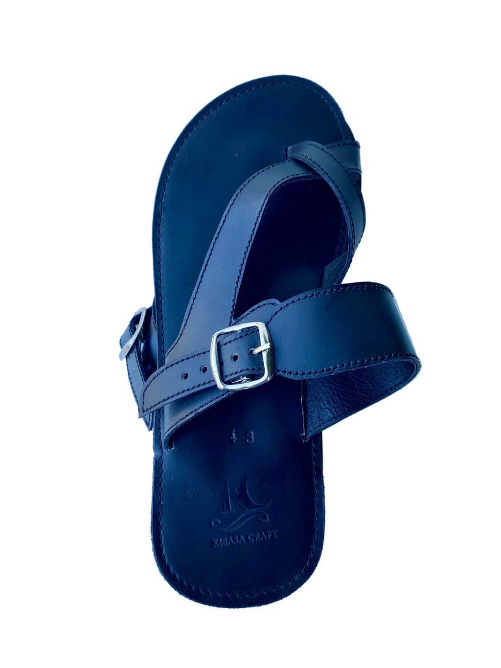 Men’s Handmade Leather Sandals – Black | Crafted in Kenya