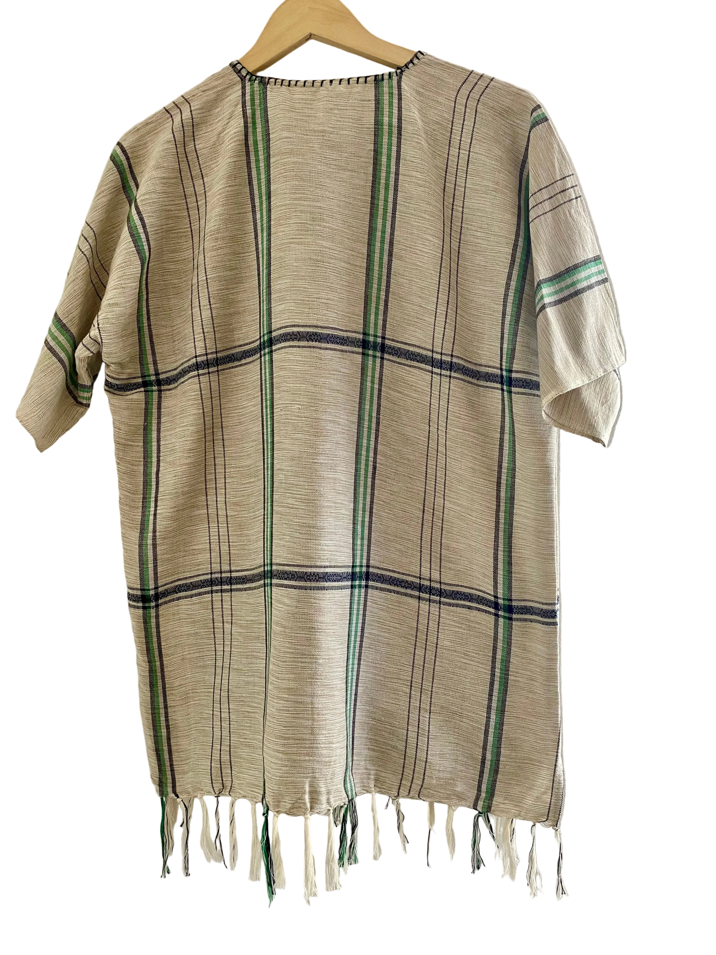 Handmade African Unisex Safari Shirt – Green Wildlife Print