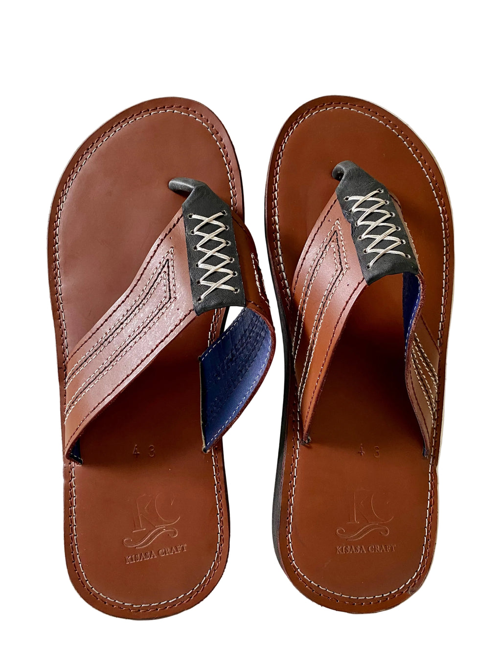 Handmade African Men’s Leather Sandals – Brown